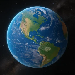 地球儀推測 3D のアイコン